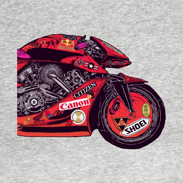 Akira Bike Transparent by justblackdesign